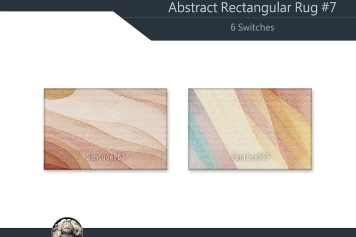 Abstract Rectangular Dance Rug #7 Samtuse963