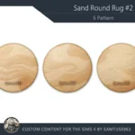 Sand Round Dance Rug #2 Samtuse963