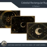 Celestial Rectangular Dance Rug #3 Samtuse963