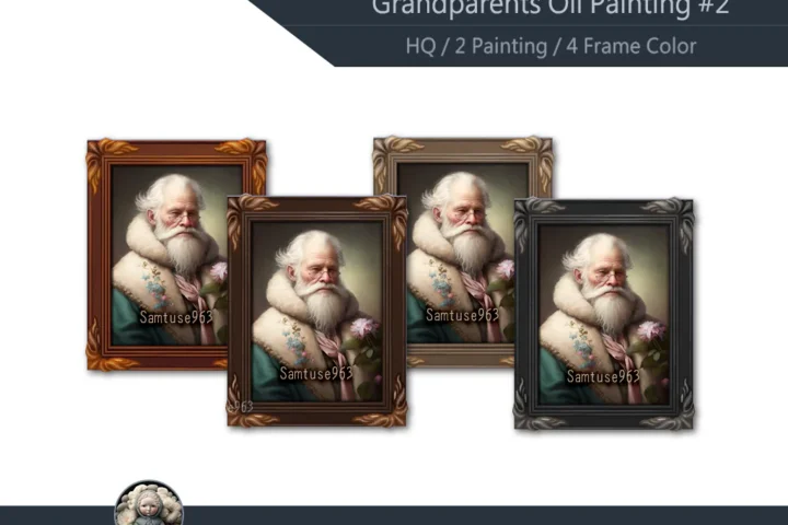 HQ Grandparents Oil Painting #2 Samtuse963