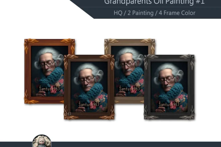 HQ Grandparents Oil Painting #1 Samtuse963