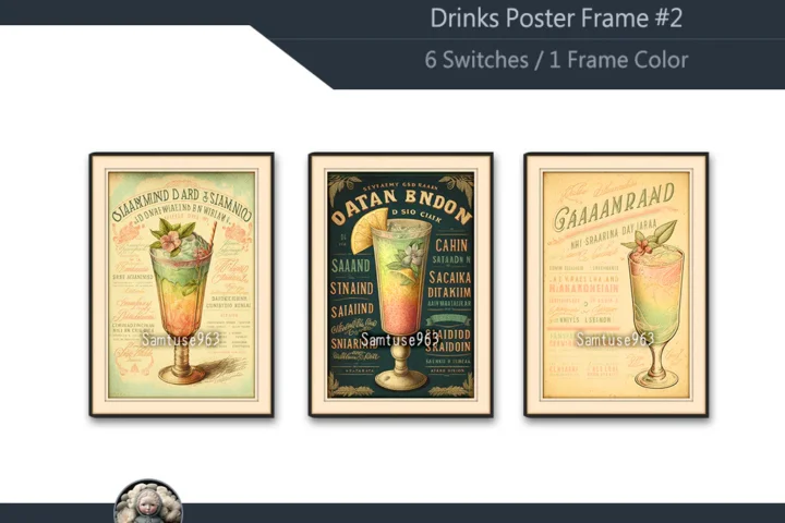 Drinks Poster Frame #2 Samtuse963