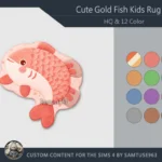 HQ Cute GoldFish Kids Dance Rug #3 Samtuse963