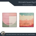 HQ Minimalist Square Dance Rug #1 Samtuse963