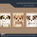 HQ Cute Dog Mini Painting One #1 Extra G Samtuse963