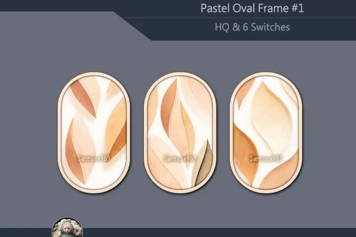HQ Pastel Oval Frame #1 Samtuse963