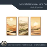 HQ Minimalist Landscape Long Painting #1 Sellable Extra D Samtuse963