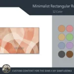 Minimalist Rectangular Dance Rug #5 Samtuse963