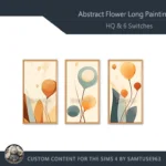 HQ Abstract Flower Long Painting #3 Sellable Extra D Samtuse963