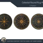 Celestial Round Dance Rug #2 Samtuse963