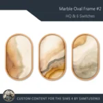 HQ Marble Oval Frame #2 Samtuse963