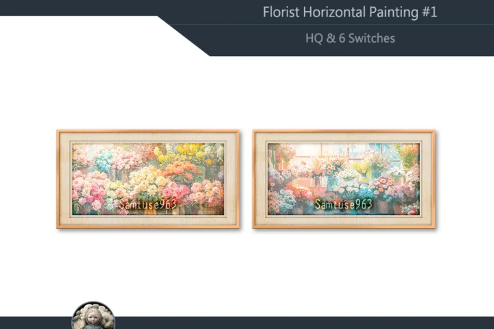 HQ Florist Horizontal Painting #1 Samtuse963