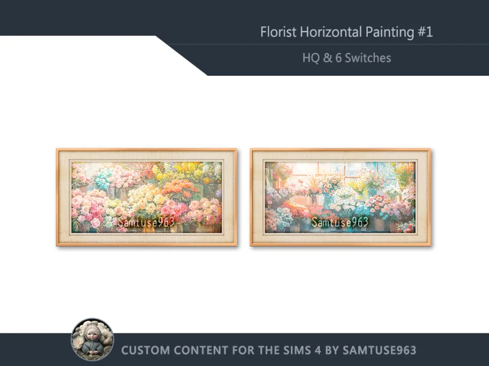HQ Florist Horizontal Painting #1 Samtuse963