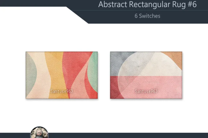 Abstract Rectangular Dance Rug #6 Samtuse963