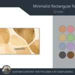 Minimalist Rectangular Dance Rug #7 Samtuse963