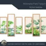 HQ Minimalist Plant Triptych #2 Sellable Extra B Samtuse963