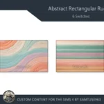 Abstract Rectangular Dance Rug #5 Samtuse963
