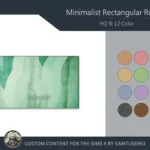 HQ Minimalist Rectangular Dance Rug #6 Samtuse963