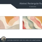 Abstract Rectangular Dance Rug #7 Samtuse963