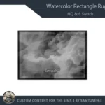 HQ Watercolor Rectangle Dance Rug #3 Samtuse963