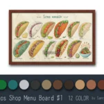 Tacos Shop Menu Board #1 Samtuse963