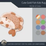 HQ Cute GoldFish Kids Dance Rug #3 Samtuse963