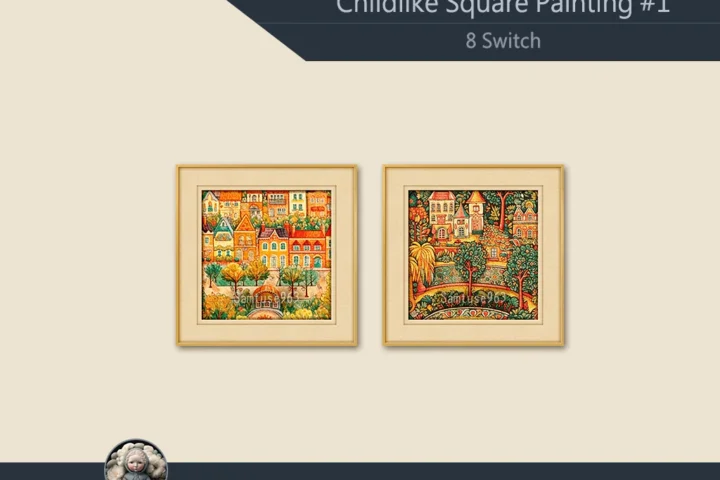 Childlike Square Painting #1 Sellable Extra C Samtuse963