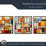 HQ Neoplasticism Square Dance Rug #2 Samtuse963