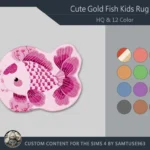 HQ Cute GoldFish Kids Dance Rug #2 Samtuse963