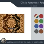Classic Rectangular Dance Rug #8 Samtuse963
