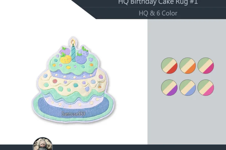 HQ Birthday Cake Dance Rug #1 Samtuse963