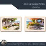 Bistro Landscape Painting #2 Sellable Samtuse963