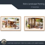Bistro Landscape Painting #1 Sellable Samtuse963