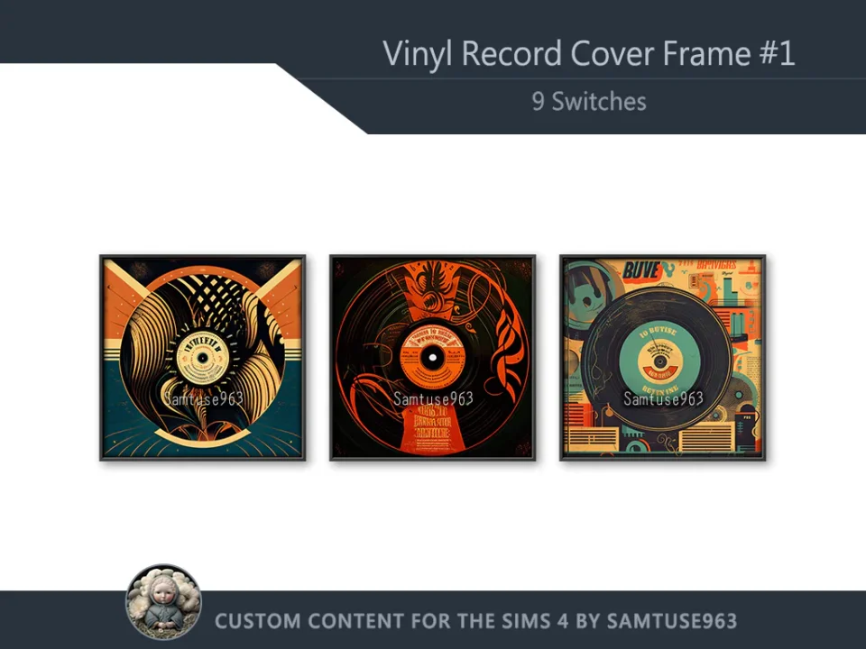 Vinyl Record Cover Frame #1 Sellable Samtuse963