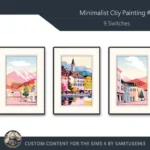 Minimalist City Painting #2 Sellable Extra A Samtuse963