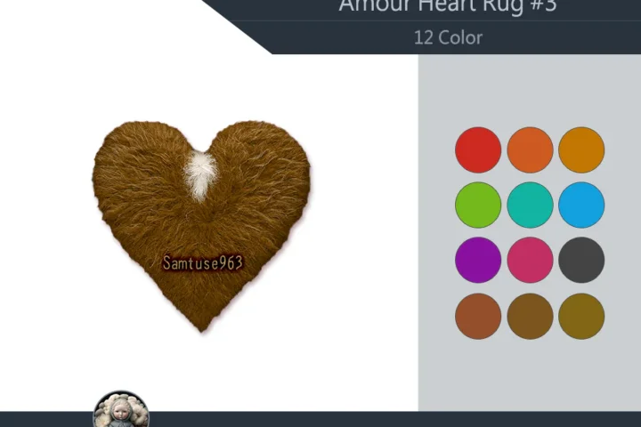 Amour Heart Dance Rug #3 Samtuse963