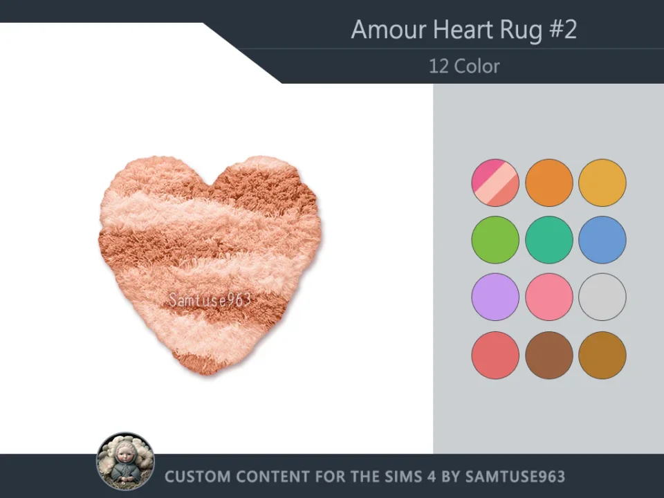 Amour Heart Dance Rug #2 Samtuse963