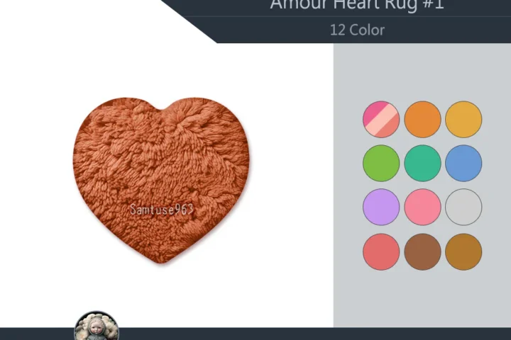 Amour Heart Dance Rug #1 Samtuse963