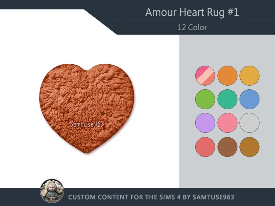 Amour Heart Dance Rug #1 Samtuse963
