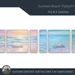 HQ Summer Beach Triptych #1 Sellable Extra E Samtuse963