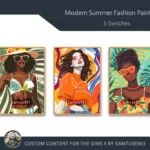 Modern Summer Fashion Painting #1 Sellable Extra A Samtuse963