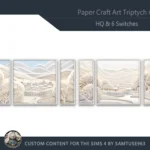 HQ Paper Craft Art Triptych #2 Sellable Extra E Samtuse963