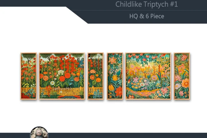 HQ Childlike Triptych #1 Sellable Extra E Samtuse963