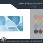 Minimalist Rectangular Dance Rug #7 Samtuse963