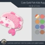 HQ Cute GoldFish Kids Dance Rug #3 Samtuse963