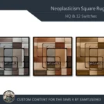 HQ Neoplasticism Square Dance Rug #2 Samtuse963