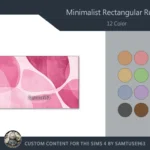 Minimalist Rectangular Dance Rug #7 Samtuse963