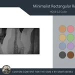 HQ Minimalist Rectangular Dance Rug #6 Samtuse963