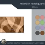 Minimalist Rectangular Dance Rug #5 Samtuse963
