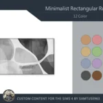 Minimalist Rectangular Dance Rug #7 Samtuse963